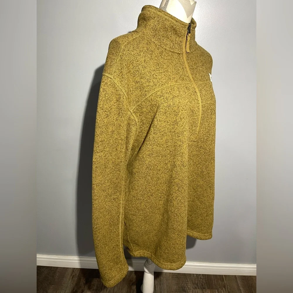 The North‎ Face Mustard Yellow Half-Zip Fleece